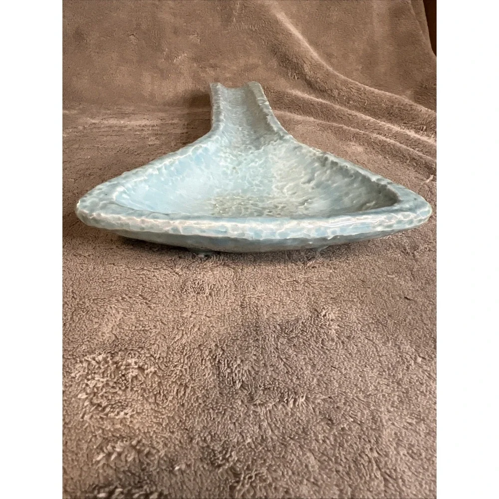 Fortunata Casa Mia‎ Adriano Tolomei Italy Aqua Ceramic Handled Serving Platter
